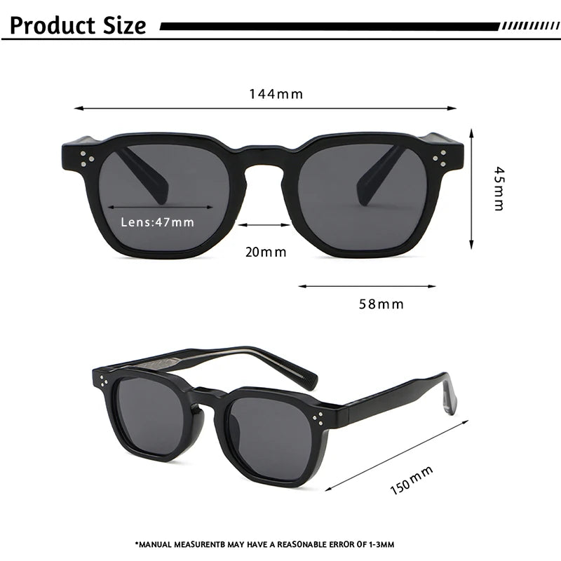 Caterside Luxury Square Personalized Sunglasses