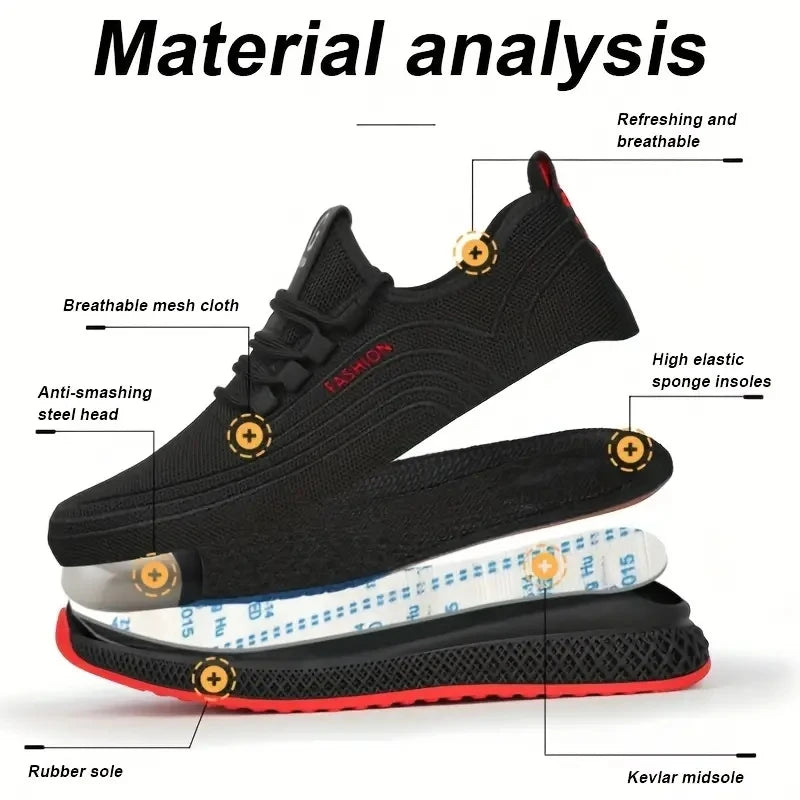 Stealth Grip Anti-Smash Work Sneakers