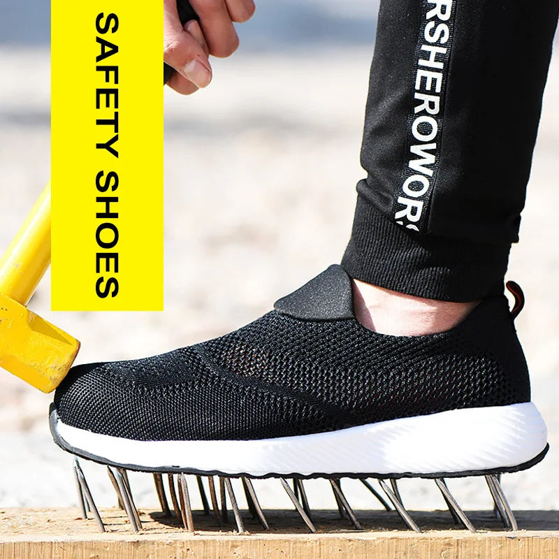 Shield-Tech Breathable Safety Work Shoes