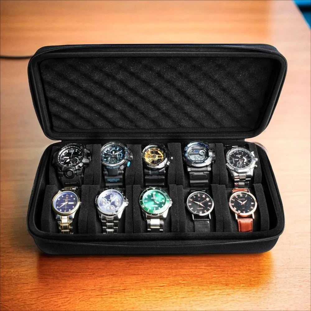 Collector's Choice 10-Slot Watch Storage Organizer