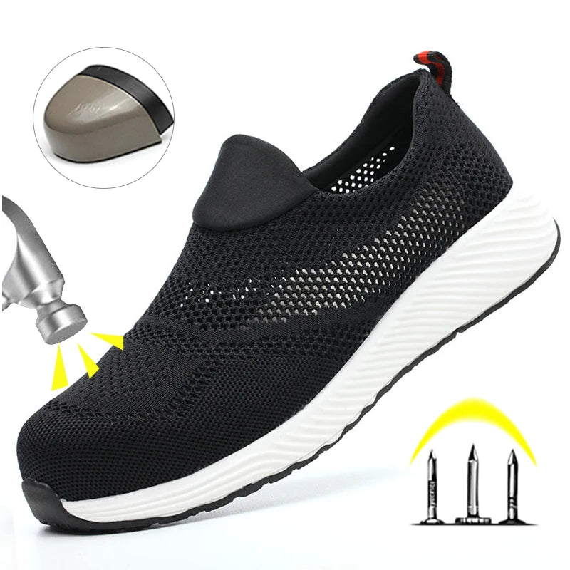 Shield-Tech Breathable Safety Work Shoes