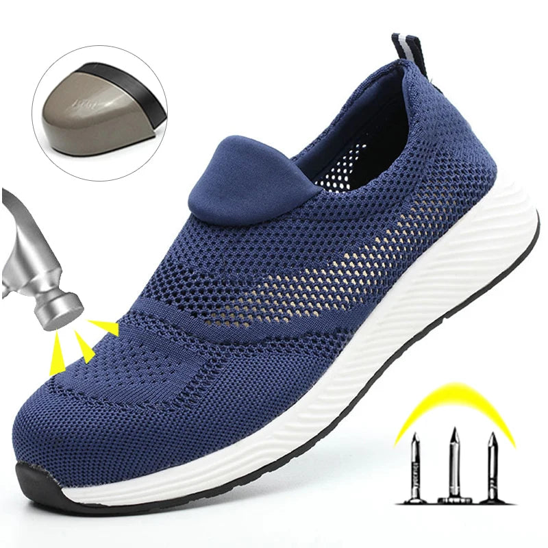 Shield-Tech Breathable Safety Work Shoes