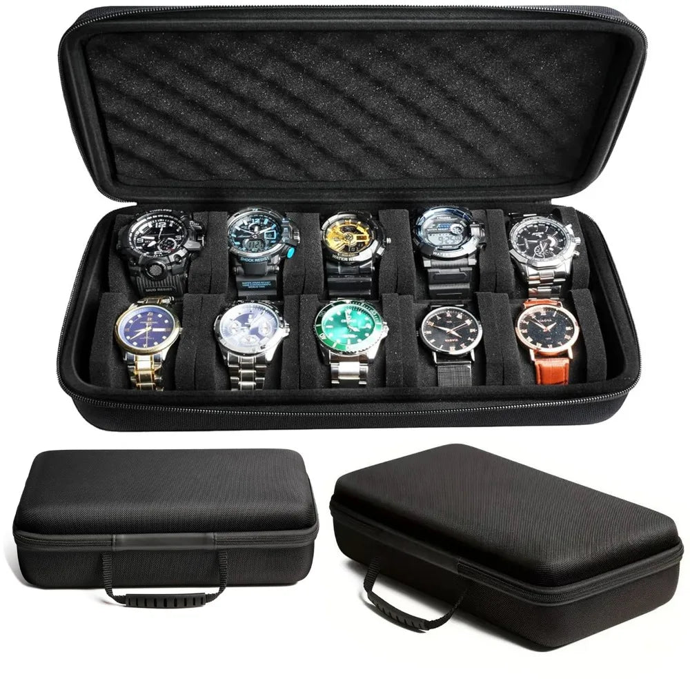 Collector's Choice 10-Slot Watch Storage Organizer