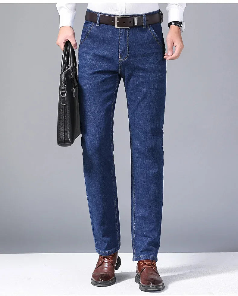 Modern Edge Slim-Fit Denim Jeans